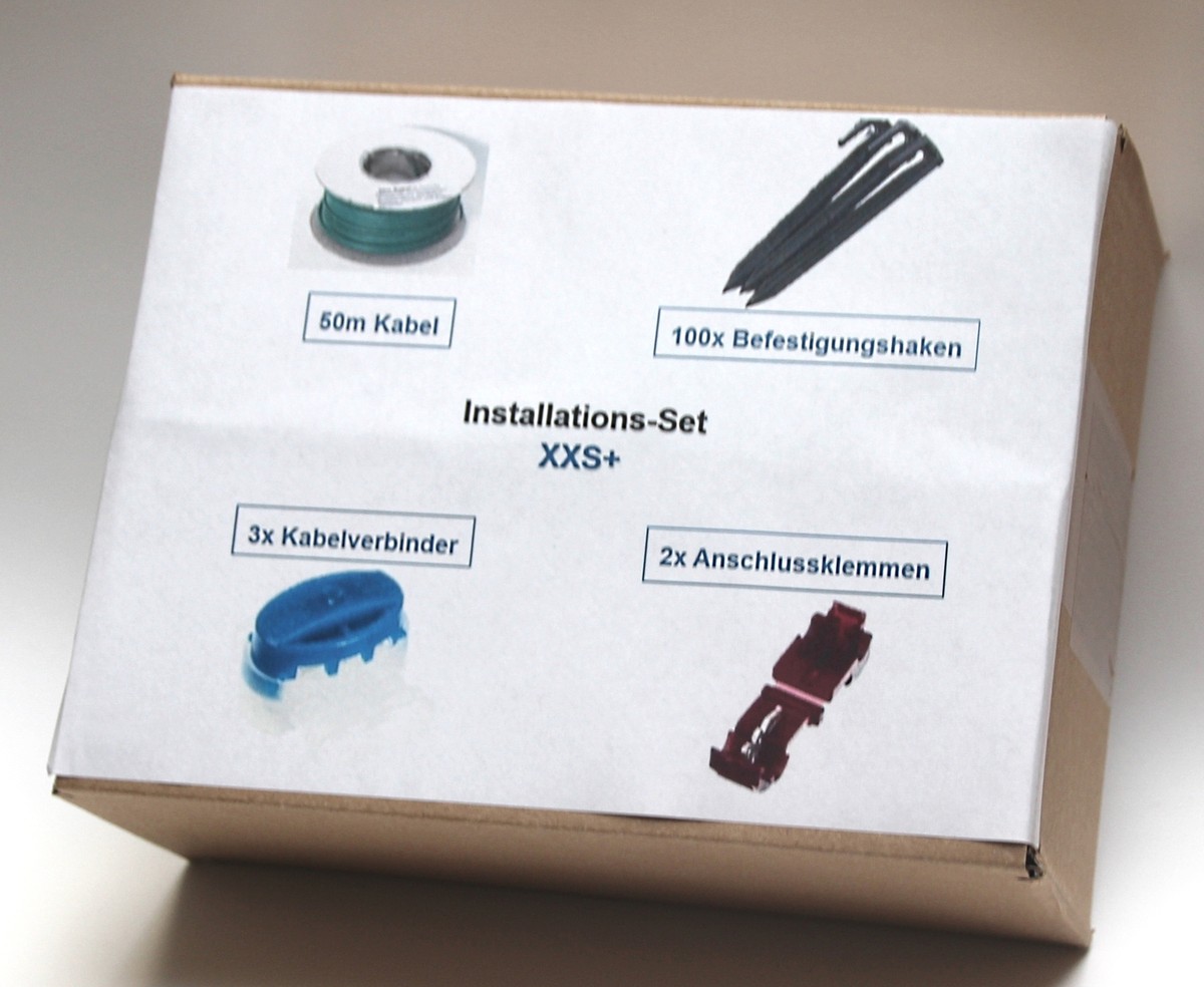 Genisys Installation Set XL+ Für Robomow Mähroboter – 500m Kabel, 800 Haken, 10 Verbinder, 7 Klemmen