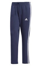 Adidas Men ESS 3S Open-Hem Fleece Pants Navy Run Athletic Jogger GYM Pant IJ6488