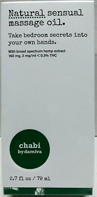 Damiva Chabi Natural Sensual Massage Oil Perfect Anti-Aging Body Oil 2.7floz NEW
