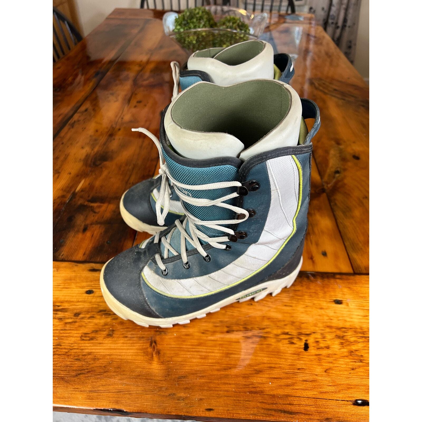 Vintage Men's Burton Lace Up MOTO Snowboard Boots image 8
