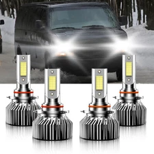 9005 9006 LED Headlight High Low Beam Bulbs For Chevrolet Express 3500 1996-2022