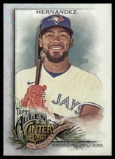 2022 Topps Allen & Ginter #111 Teoscar Hernandez Silver Portrait Blue Jays