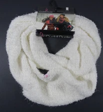 Cuddl Duds Infinity Scarf Women One Size Ivory Knit SOFT Winter Layer NEW