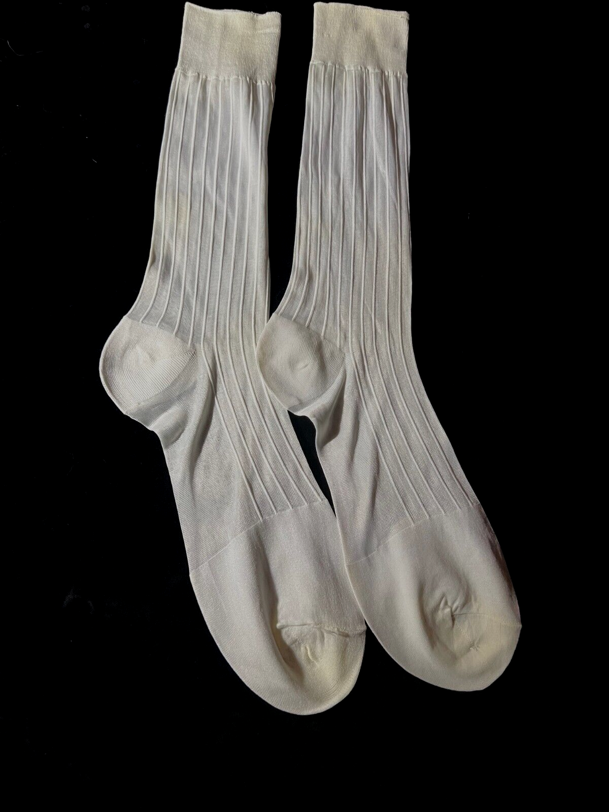 Men's Vintage Socks Sheer Stretchy Nylon Stripes eBay
