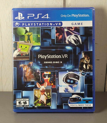 PlayStation VR Demo Disc 3 Sony PlayStation 4 PS4 Game Sealed New