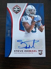 2018 PANINI LIMITED FOOTBALL AUTO RC STEVE ISHMAEL #185 SP #23/#25 COLTS