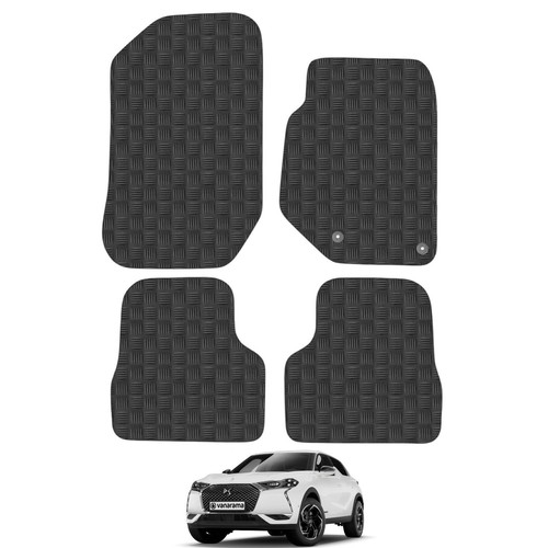 DS3 Crossback 2019Onwards Car Floor Mats Rubber Tailored Fit Set Heavy
