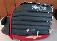 Rawlings PL115G Players Series 11 1/2" Youth Baseball Glove RH Gray Red