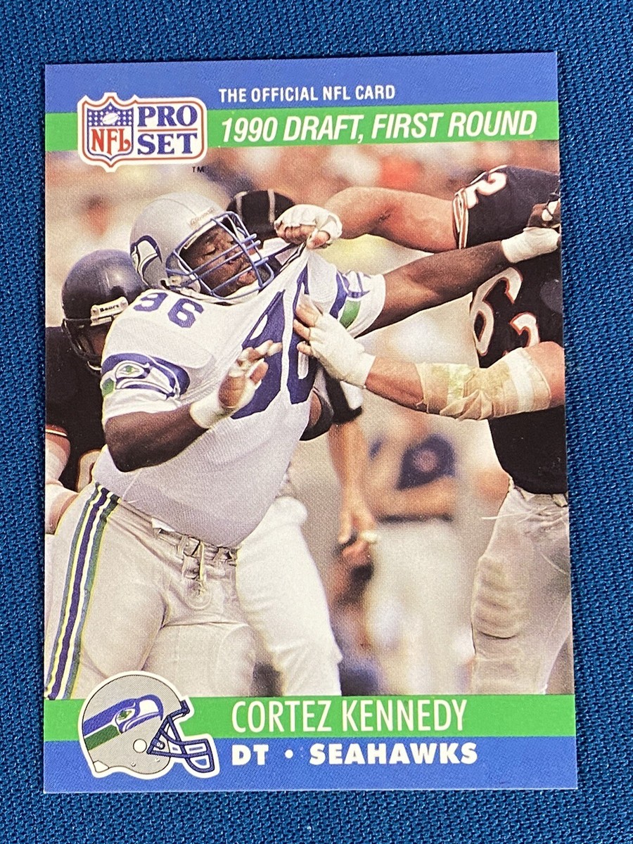 5- 1990 Pro Set Cortez Kennedy Rookie Football Cards #671 Seattle