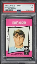 1967 A & BC Football Star Players Ernie Machin #34 PSA 7