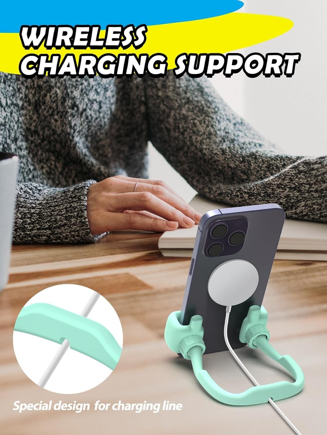 Valentines Day Gifts for Her Kids Teens Girls Cell Phone Stand: 2 Pack UPGRADE