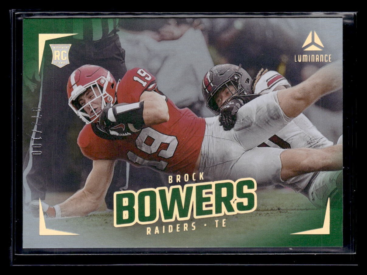 2024 Luminance Green #186 Brock Bowers /100