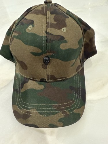 THE KOOPLES Hat “RARE” Skull Camo Adjustable Cap - OSFA