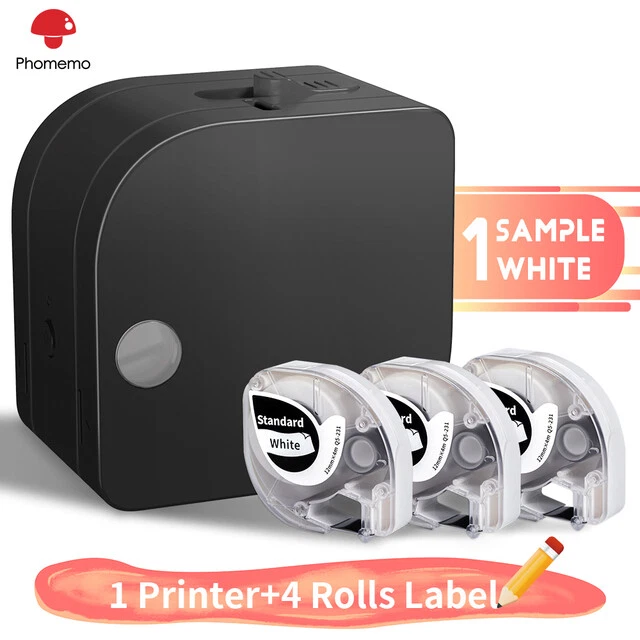DYMO LetraTag 100H and Phomemo P12 Bluetooth Label Maker Tapes