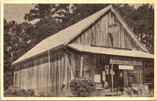 POSTCARD EVINSTON FLORIDA-OLD STORE AND POST OFFICE