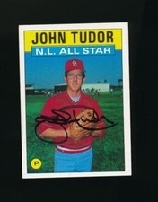 1986 Topps All Star #710 John Tudor signed auto autograph 002