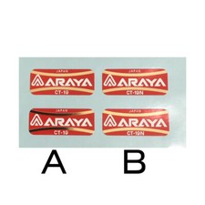 Araya CT 19 or CT 19N rim decal choices One set for 2 rims each sale