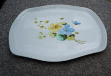 Large Trinket Dish / Vanity Tray  Ceramic Hand-painted 28cm by 22cm