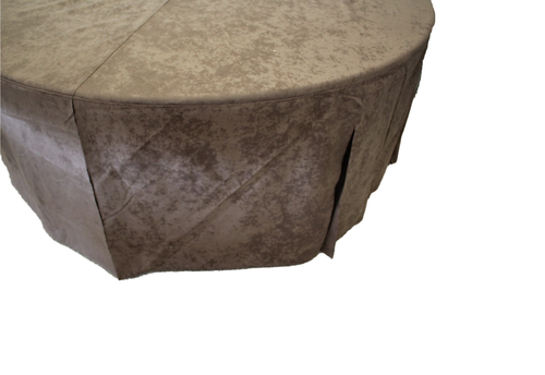 Nut Brown Suede Effect Finish Conference Cloth Drop Cover 183.5cm x 73cm - Picture 3 of 3