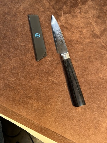 Kai Wasabi Black 4” Paring Knife DM0705 VG-10 Damascus Japan LE - Picture 4 of 10