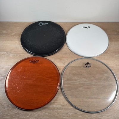 LOT of 4 Drumheads REMO Stagg Aquarian Dixon - UNTESTED