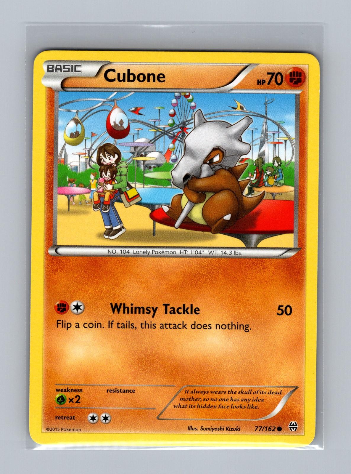 Cubone 77/162 Common BREAKthrough Pokemon Moderately Played