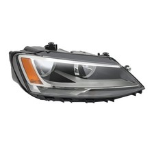 For 2012 2018 Volkswagen Jetta Right Halogen Headlight Clear Lens Black Housing