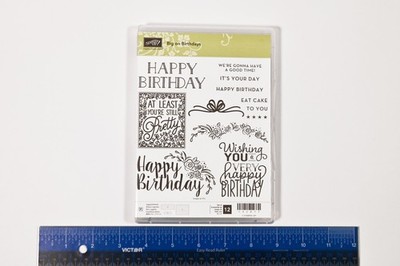 Stampin Up Big on Birthdays clear photo polymer stamp set 142877