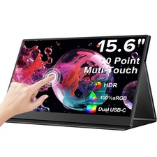 UPERFECT 15,6 Zoll Tragbarer Monitore Touchscreen 1080P Mobiler Display Für Game