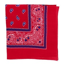 Two Tone Paisley Bandana Red
