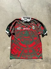 Vintage 1997 Mexico Jersey Shirt Mens Extra Large Authentic Aba Sport Third Kit