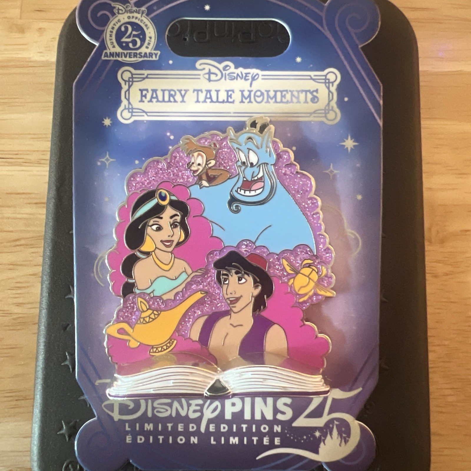 2025 Disney Parks Fairy Tale Moments Aladdin Genie Jasmine Abu LE 2500 Pin
