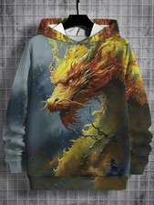 Dragon 3D All Over Print Hoodie - Adults  Youth