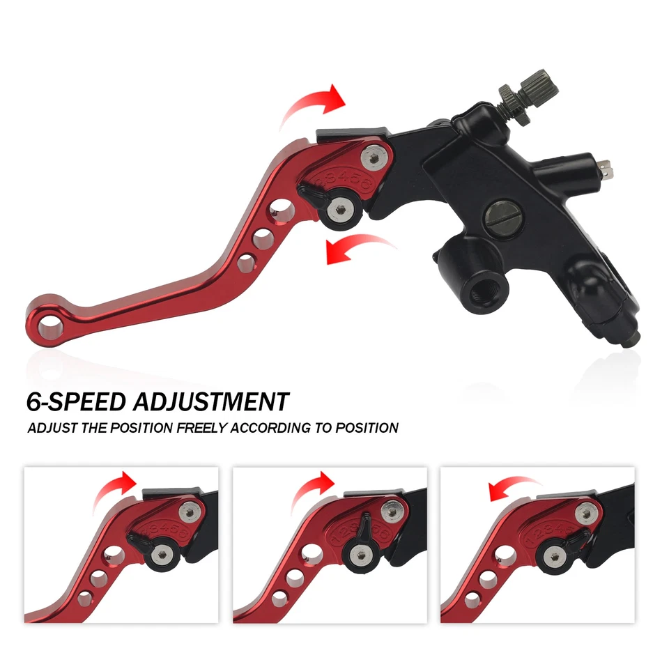 Brake Clutch Levers Master Cylinder Reservoir For Honda CBR600RR CBR1000RR 900RR - Image 4 of 4
