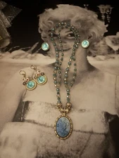 Kirks Folly (2 Pairs) Of Turquoise Earrings And A Magnetic (Double Sided) Fairy 