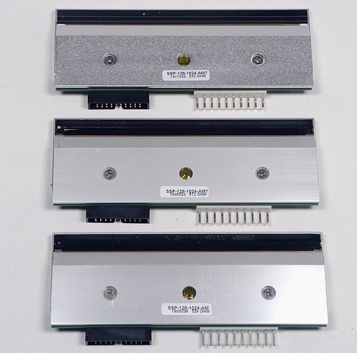Lot of 3 Zebra 140xill 140xilll Printer Replacement Printhead  SSP-128-1024-AM7