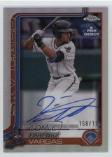 2025 Topps Pro Debut Chrome Refractor /199 Echedry Vargas #PDC-155 Auto 1m6p
