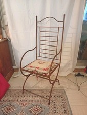 Fauteuil Fer Forgé Style Oriental Salon Ou Jardin TBE.