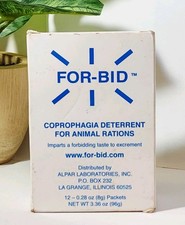 For-Bid Stool Eating Deterrent for Dogs  Cats   Coprophagia - 12 Packets NIB