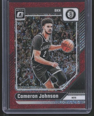 2024-25 Donruss Optic #35 Cameron Johnson Red Glitter #/75