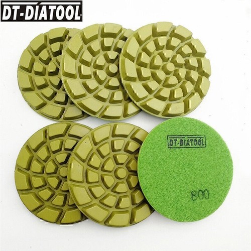 Disco de lijado de piso de hormigón de molienda de almohadilla de pulido de diamante de 4 pulgadas 6 piezas 100 mm - Imagen 14 de 16