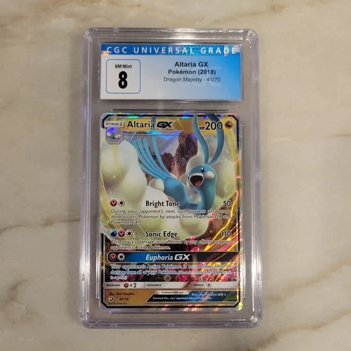 Altaria GX 41/70 Pokemon Dragon Majesty - CGC 8 Mint