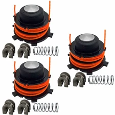 3Pk Spool Kit for Stihl Autocut 27-2 25-2 4002 710 4321 with line & Aluminum tip