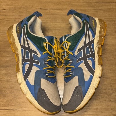 ASICS GEL QUANTUM 180 Ballaholic Blue/Green with Yellow Laces (READ DESC) 