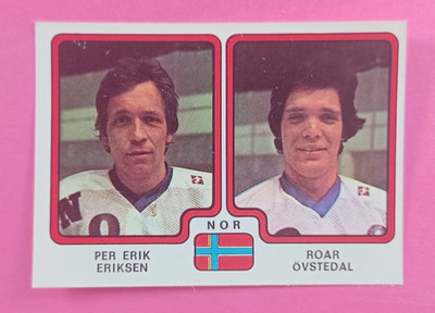 Per Erik E + Roar O 1979 Panini Hockey Stickers #298 Norway Hockey Card