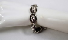 Sterling Silver Seven Cowboy Hat Link Toggle Bracelet
