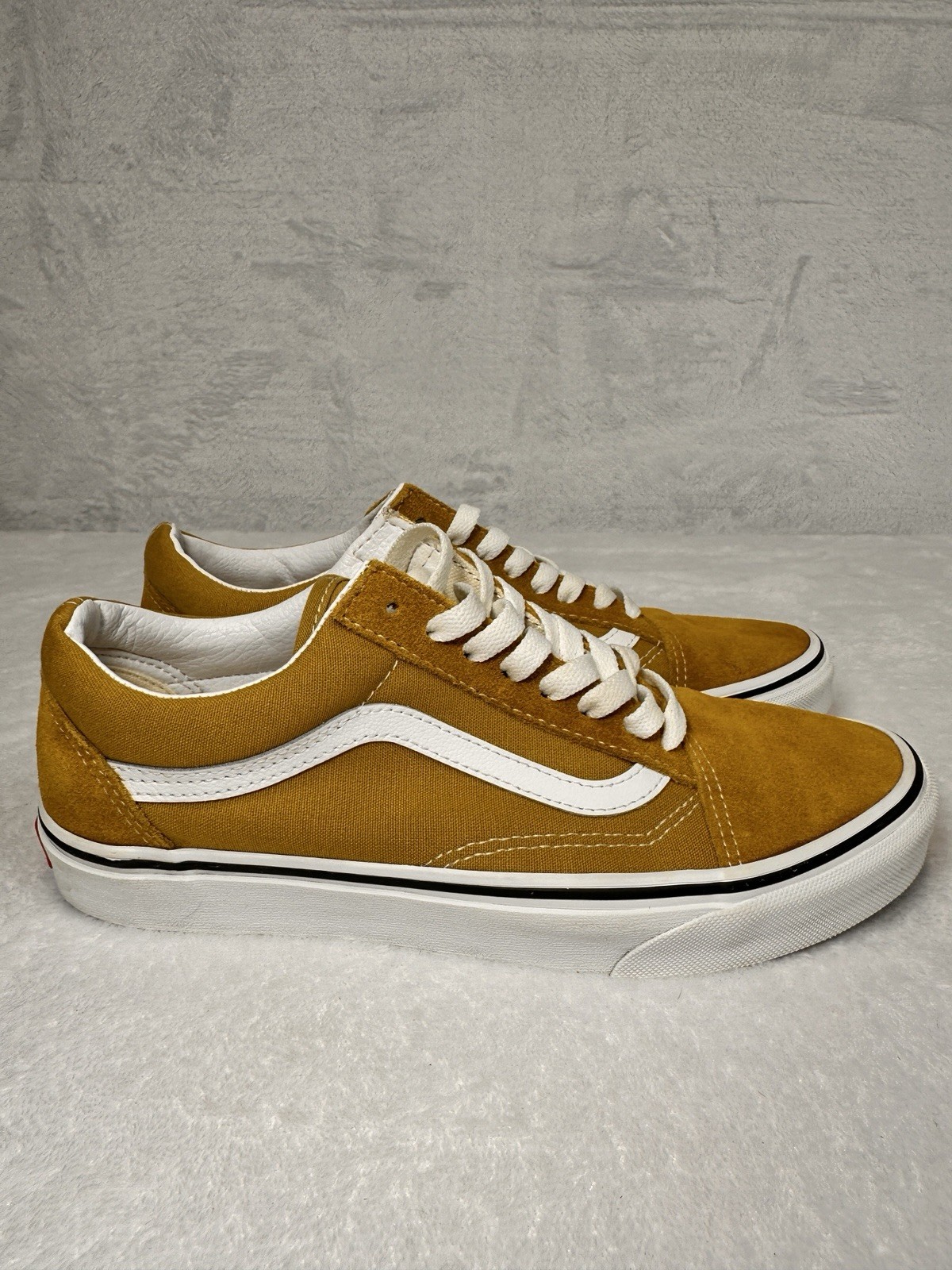 VANS 7 Men 8.5W Old School Color Theory Gold Yellow Oldskool Skateboard Sneakers