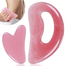 Pink Body Gua Sha Tool for Lymphatic Drainage  Cellulite Massage for Full Body
