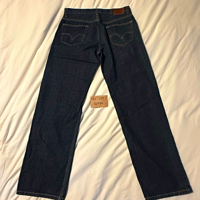 Levi's 559 Men's Dark Wash Blue Denim Relaxed Straight Zip Fly Jeans (35x33)