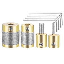 4PCS Diamond Bits for Stained Glass Grinder, Durable Replacement Grinder Heads